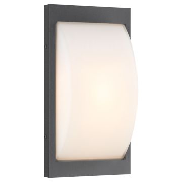LCD Wandaußenleuchte mit Sensor 33x17cm graphit 069SEN