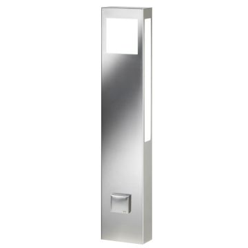 CMD LED-Pollerleuchte AQUA PAULO Edelstahl mit Steckdose 24/ST