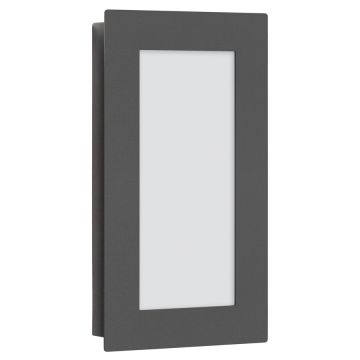 LCD LED-Wandaußenleuchte mit Bewegungsmelder 30x17cm Graphit 3008LEDSEN