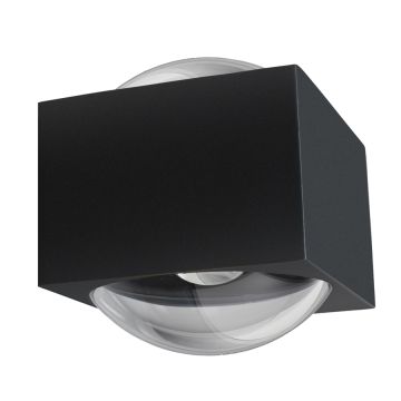 	LCD LED-Wandaußenleuchte Up & Down 12x11cm Graphit 5085