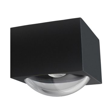 LCD LED-Wandaußenleuchte 10x11cm Graphit 5086