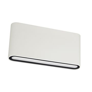 LCD LED-Wandaußenleuchte Up & Down 9x18cm Weiß 5181