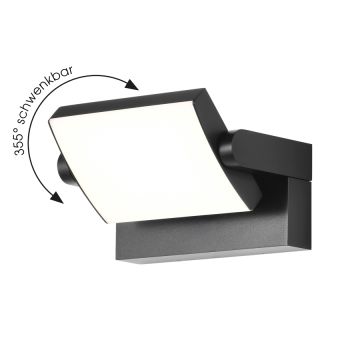 CMD LED-Wandaußenleuchte 9080 Anthrazit CCT Switch