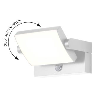 CMD LED-Wandaußenleuchte 9111 mit Infrarotsenso Weiß CCT Switch