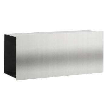 CMD Zeitungsfach Edelstahl 32x14x10cm beidseitig offen 98