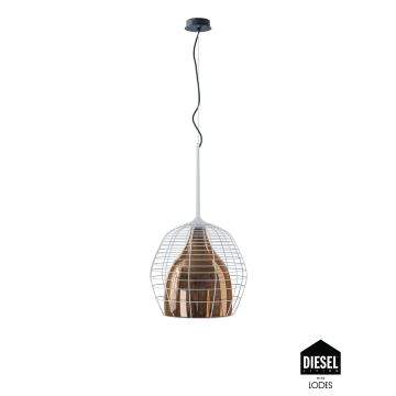 Diesel Pendelleuchte CAGE weiß/Bronze 45cm 501006