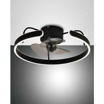 Fabas Luce LED-Deckenleuchte SAVOY Schwarz 3710-65-101