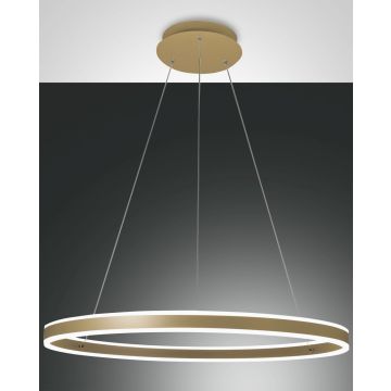 Fabas Luce LED-Pendelleuchte PALAU Gold matt 80 cm 3743-46-225