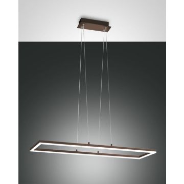 LED-Pendelleuchte Bard Brauntöne satiniert