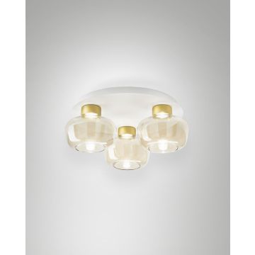 LED-Deckenleuchte Kino amber