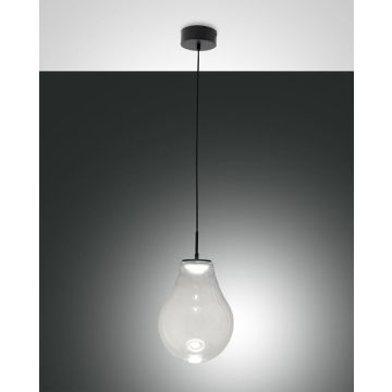 LED-Pendelleuchte Noa Schwarz Transparent