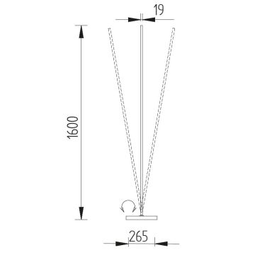 GKS Knapstein LED-Stehleuchte NORA Nickel 41.982.05