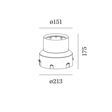 Wever & Ducré Zubehör MAP / CHART 1.6 RECESSED GROUND HOUSING 90012204