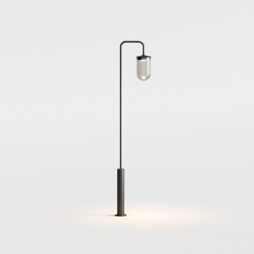 Ip44 LED-Pollerleuchte AAM.2 BOLLARD schwarz/anthrazit 93040