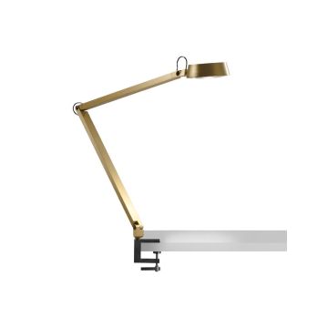 LED-Schreibtischleuchte mit Tischklemme DARK 15W Messing