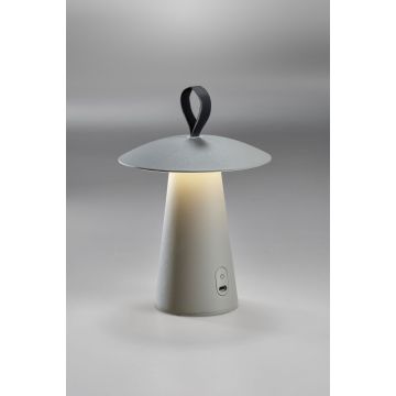 LupiaLicht LED-Akku-Tischleuchte BUDDY grau 4170-1-63