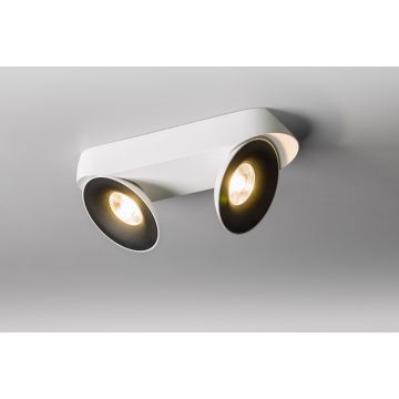 Lupia 2er-LED-Deckenspot SATURN weiß/schwarz 3000K 3122-2-8