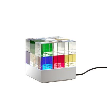 Lichtobjekt CUBELIGHT - Blau, Gelb, Rot, Grün