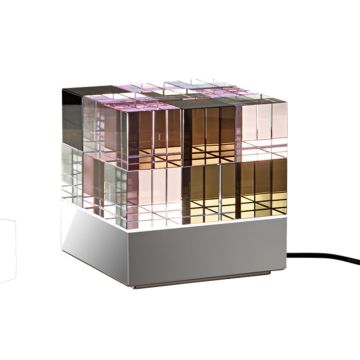 Lichtobjekt CUBELIGHT - Rosa, Schwarz