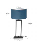 Tischleuchte STANG Blau 57 cm
