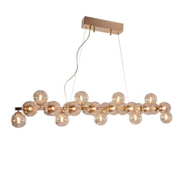 By Rydens LED-Pendelleuchte Splendor Bar 124 cm Amber 4200960-5503