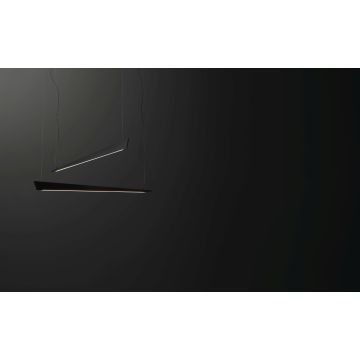 Cattaneo LED-Pendelleuchte Katana Schwarz matt 100 cm 870/100 S-Matt Black