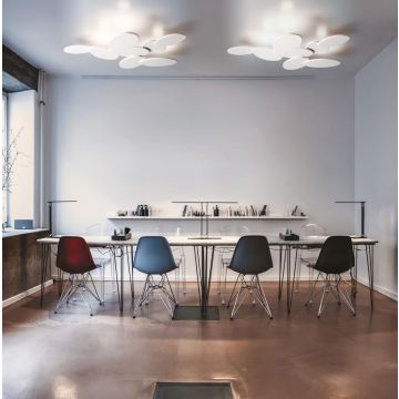 Cattaneo LED-Wand-/Deckenleuchte Ninfea Weiß 67 cm 895/70 P
