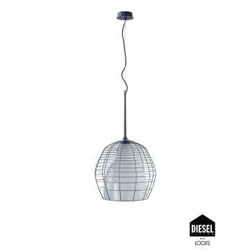 Diesel Pendelleuchte CAGE schwarz/weiß 45cm 501007