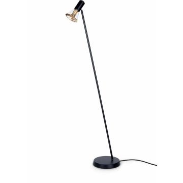 Less n more ethics Stehleuchte schwarz-gold