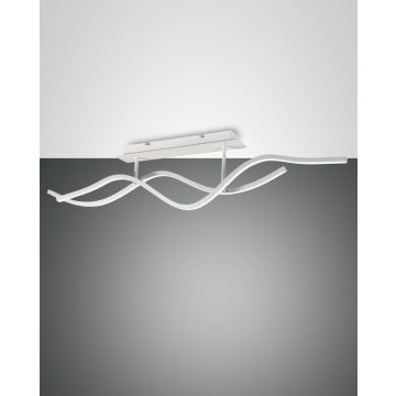 Fabas Luce LED-Deckenleuchte SINUO Weiß 7 cm 3666-65-102