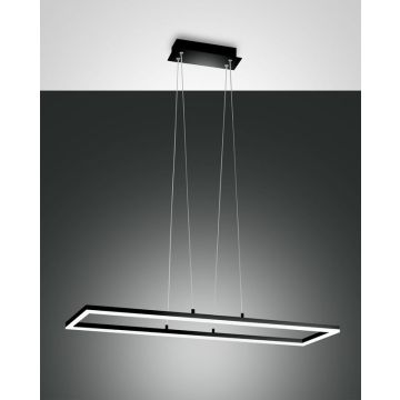 LED-Pendelleuchte Bard Schwarz satiniert 