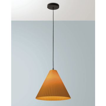 Pendelleuchte Cone Schwarz Senffarbe