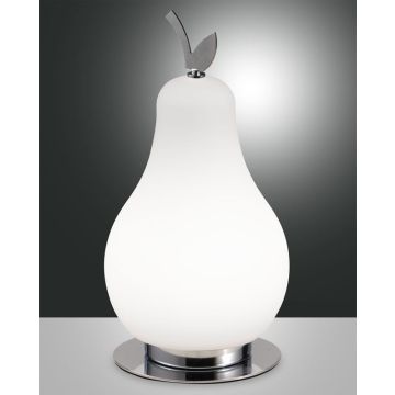 LED-Tischleuchte Wilma Chrom weiß