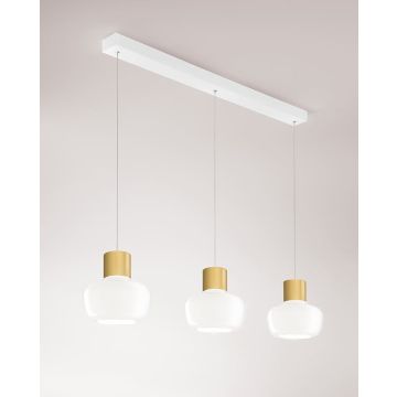 LED-Pendelleuchte Kino Weiß Weiß 