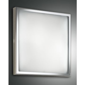 Fabas Luce LED-Deckenleuchte OSAKA 40x40cm chrom 3565-65-138