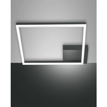 Fabas Luce LED-Wand-/Deckenleuchte BARD 42x42cm anthrazit 3394-61-282