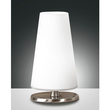 Fabas Luce Tischleuchte MILADY Nickel 3576-30-178