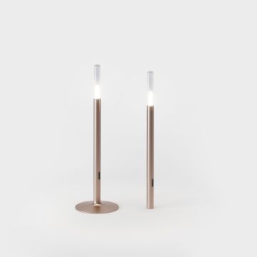 IP44.de Leuchten LED-Akku-Tischleuchte GLIM Bronze 93910-BB