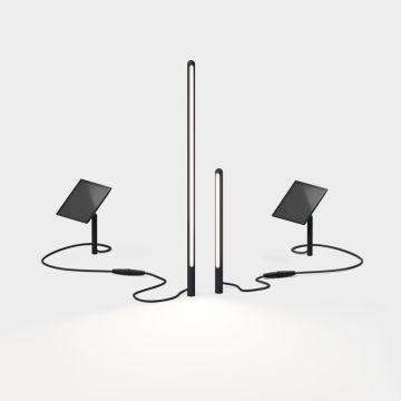 IP44.de Leuchten LED-Erdspießleuchte KAL SOLAR 60cm schwarz 2700K 93081-BL