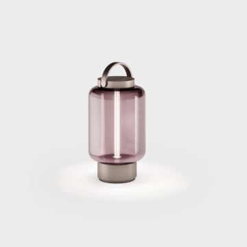 IP44.de Leuchten LED-Akku-Tischleuchte QU Bronze - Rose 93950-BB-JA