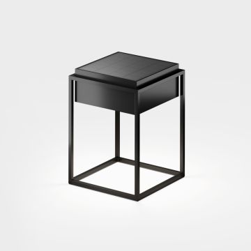 IP44.de Leuchten LED-Akku-Solar-Tischleuchte QUA schwarz 93825-JB