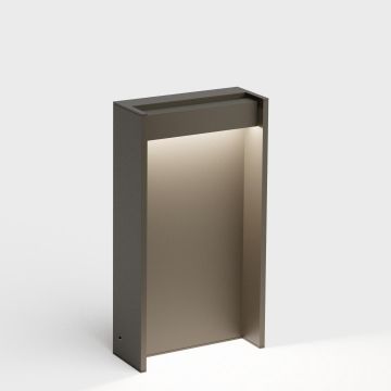 IP44.de LED-Pollerleuchte SLAT 40cm braun 91031-CB