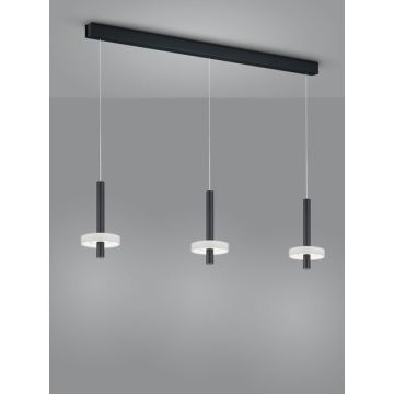 Helestra LED-3er-Pendelleuchte KEA schwarz 66/2108.22/5303