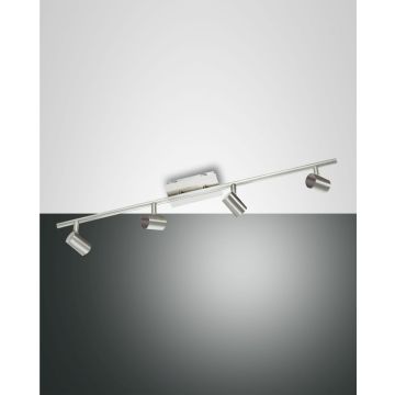 Fabas Luce 4er-LED-Spot TUCSON Nickel satiniert 2937-80-178