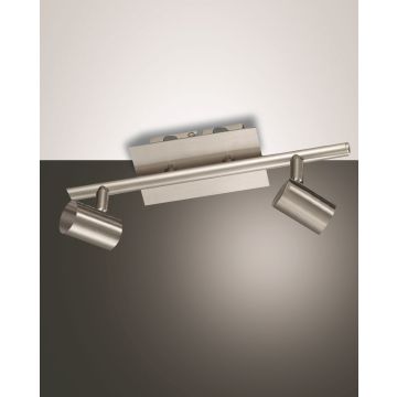 Fabas Luce 2er-LED-Spot TUCSON Nickel satiniert 2937-82-178