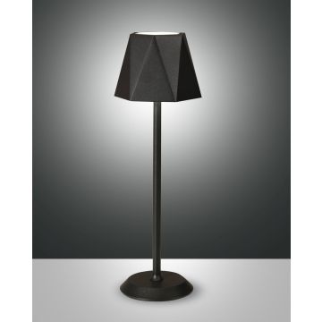 Fabas Luce LED-Akku-Tischleuchte KATY Schwarz 3678-30-101