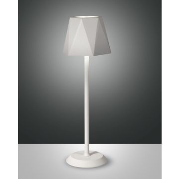 Fabas Luce LED-Akku-Tischleuchte KATY Weiß 3678-30-102