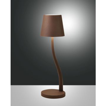 Fabas Luce LED-Tischleuchte JUDY Rostbraun 3679-30-361