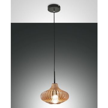 Fabas Luce Pendelleuchte BUDELLI Amber 3723-40-125