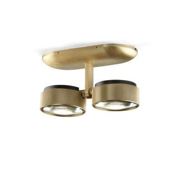 Light-Point 2er-LED-Deckenspot COSMO Messing 271014